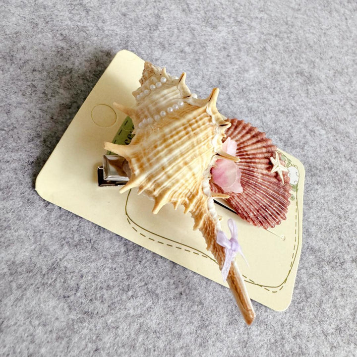 Seashell hairpin