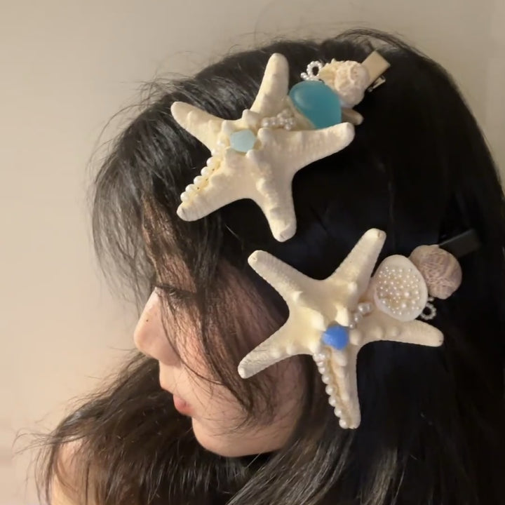 Seashell hairpin